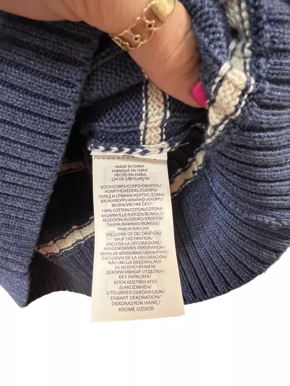 SWETER Z KAPTUREM POLO RALPH LAUREN / 7 LAT