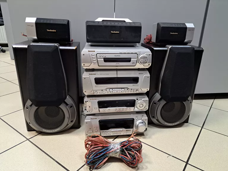 WIEŻA TECHNICS SC-EH760 + GŁOŚNIKI / USZKODZONA NA CZĘŚCI