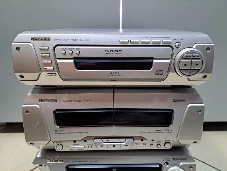 WIEŻA TECHNICS SC-EH760 + GŁOŚNIKI / USZKODZONA NA CZĘŚCI