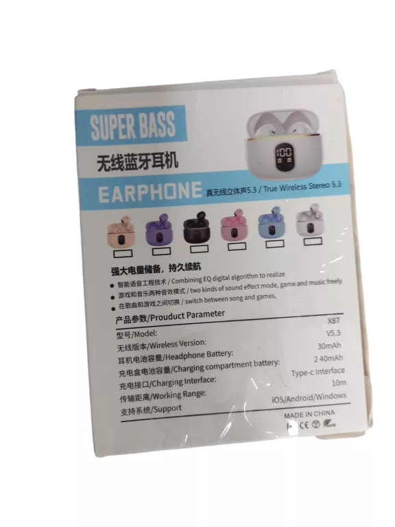 SŁUCHAWKI BLUETOOTH X87