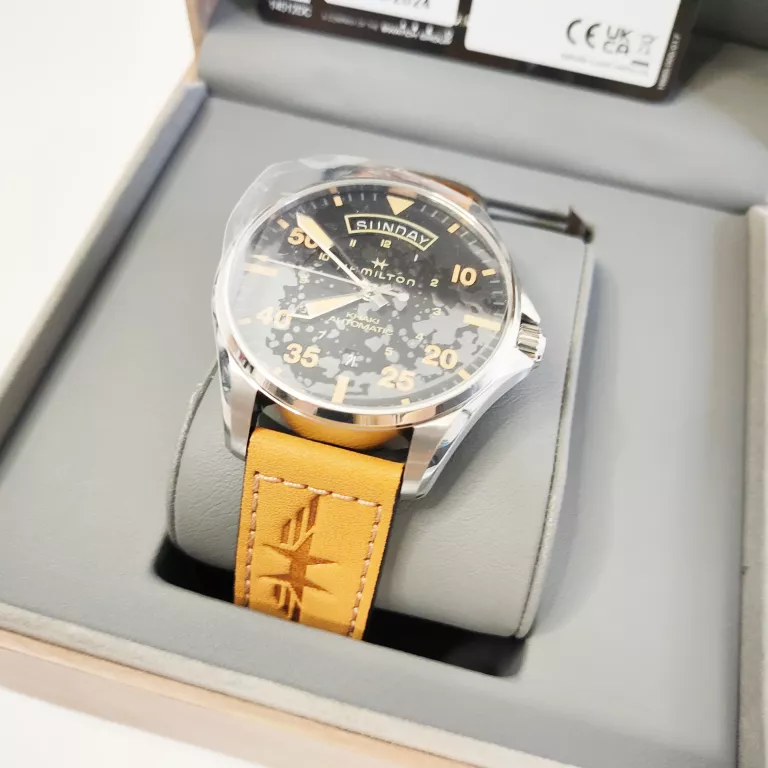HAMILTON KHAKI AVIATION PILOT DAY DATE AUTOMATIC 42MM