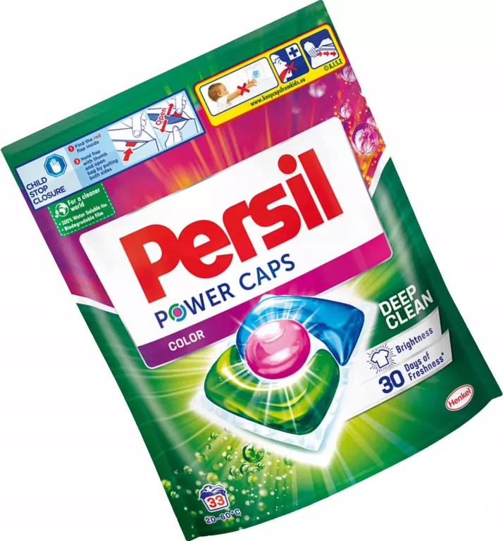 KAPSUŁKI DO PRANIA KOLORÓW PERSIL POWER CAPS COLOR 33P