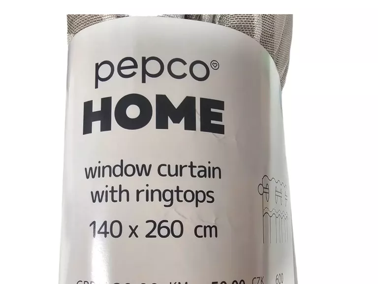 ZASŁONY PEPCO HOME 140X260CM W KWIATY