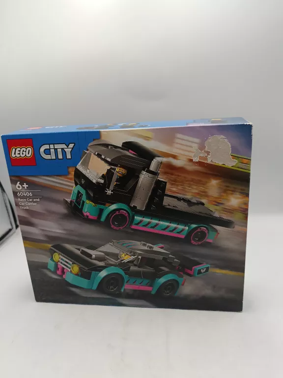 LEGO CITY 60406 SAMOCHÓD WYŚCIGOWY I LAWETA