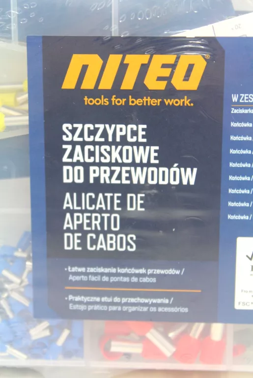 SZCZYPCE ZACISKOWE DO PRZEWODÓW NITEO