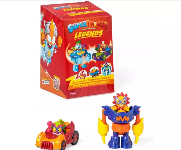 SUPER THINGS ZINGS LEGENDS SUPERMACHINES COMBAT 2 FIGURKI POJAZD BOT 34231