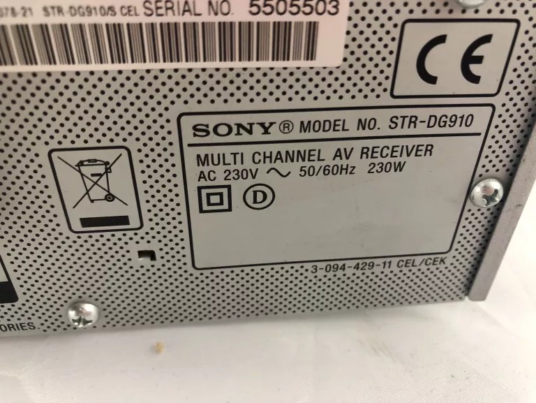 AMPLITUNER SONY STR DG910
