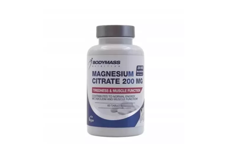 BODYMASS MAGNESIUM CITRATE CYTYNIAN MAGNEZU 200MG 60 TABLETEK MAGNEZ SUPER