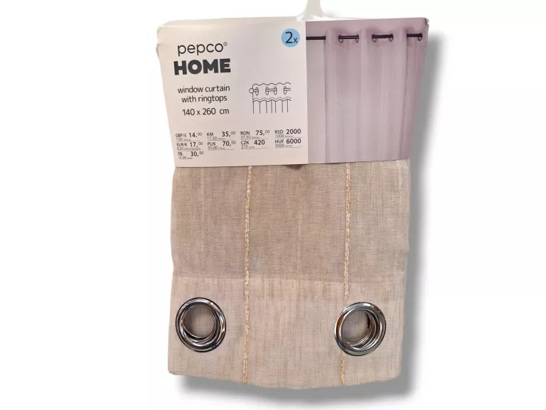 ZASŁONY PEPCO HOME 140X260CM