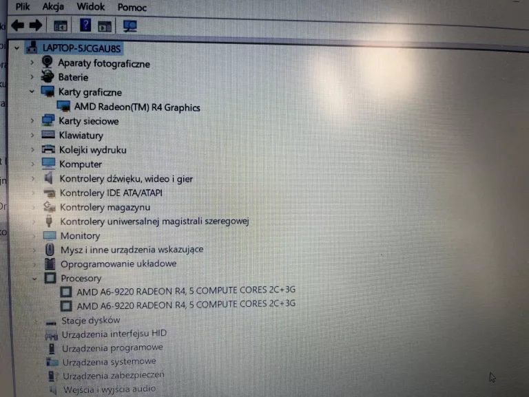 LAPTOP HP 255 G6 *USZKODZONA BATERIA*