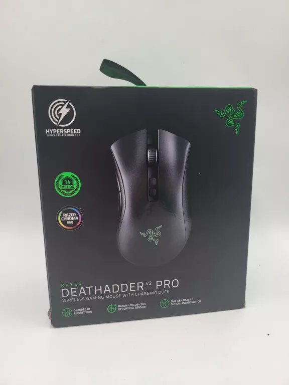 MYSZKA BEZPRZEWODOWA RAZER DEATHADDER V2 PRO OPTYCZNA STACJA DOKUJĄCA DOCK