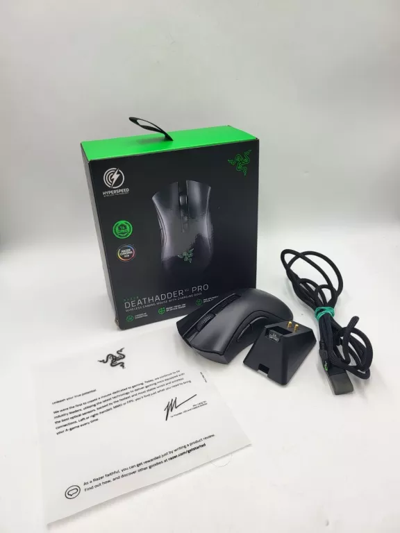 MYSZKA BEZPRZEWODOWA RAZER DEATHADDER V2 PRO OPTYCZNA STACJA DOKUJĄCA DOCK