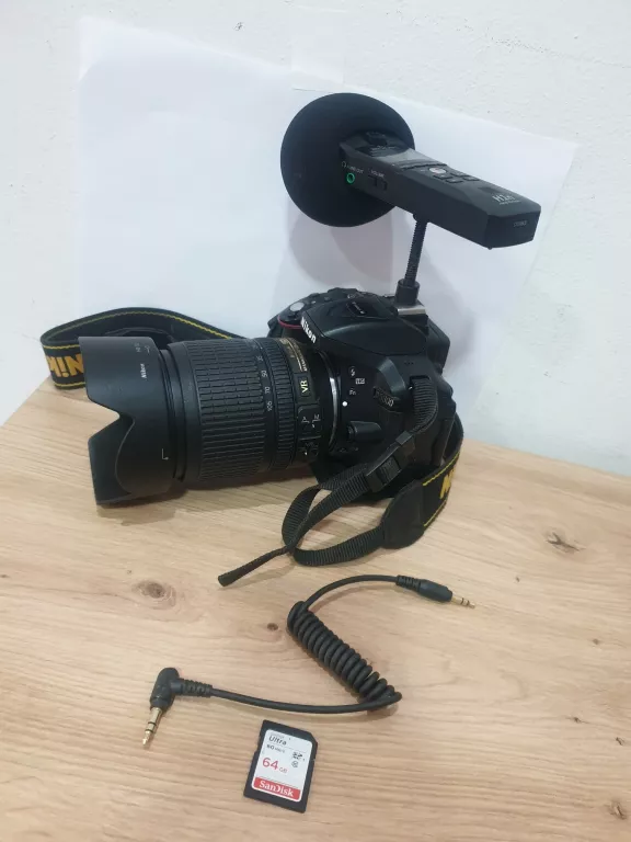 aparat-nikon-d5300-nikkor-18-105mm-135-56g-ed-zoom-h1n-przebieg-4863-kolor-206002-225590