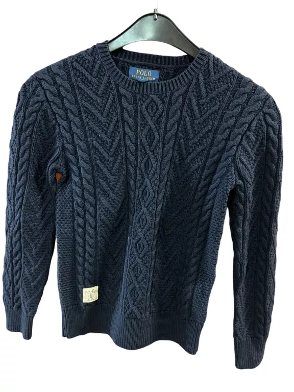 WEŁNIANY SWETER POLO RALPH LAUREN 10- 12LAT / Z METKĄ
