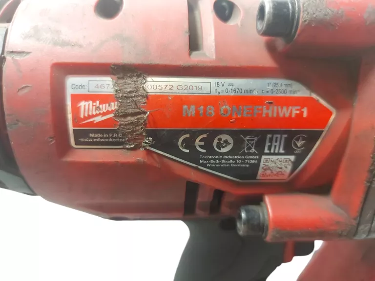 KLUCZ UDAROWY MILWAUKEE M18 ONEFHIWF1 1 CALOWY