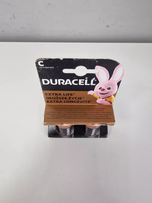 BATERIE R14 - ALKALICZNA DURACELL C - 2 SZT. - GRUBE PALUSZKI