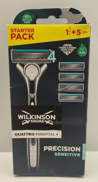 WILKINSON QUATTRO SENSITIVE MASZYNKA + 5 WKŁADÓW