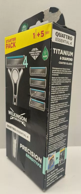 WILKINSON QUATTRO SENSITIVE MASZYNKA + 5 WKŁADÓW