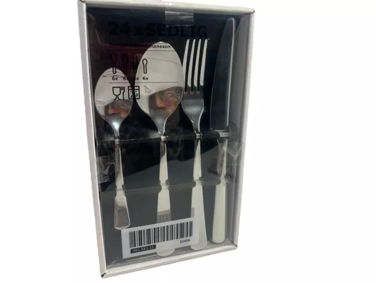 KOMPLET SZTUĆCÓW, STAL/NIERDZ 24 SZT SEDLIG IKEA