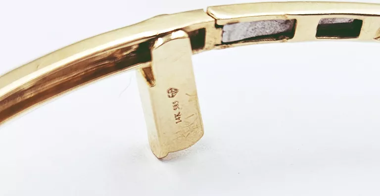 ZŁOTA BRANSOLETKA 585 W: 6,60 R:6,5CM/5CM