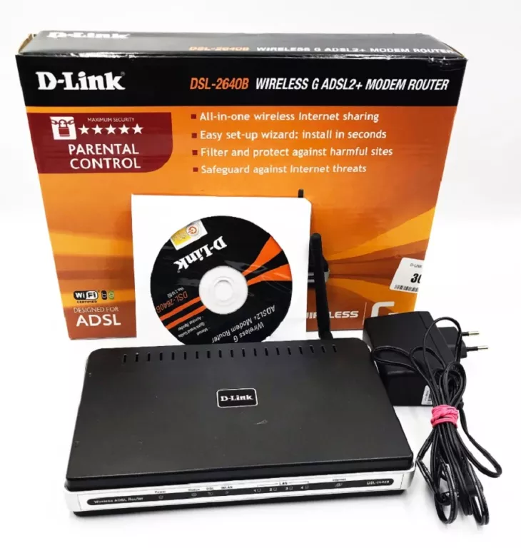 D-LINK WIRELESS ADSL2+ ANNEX A ROUTER DSL-2640B