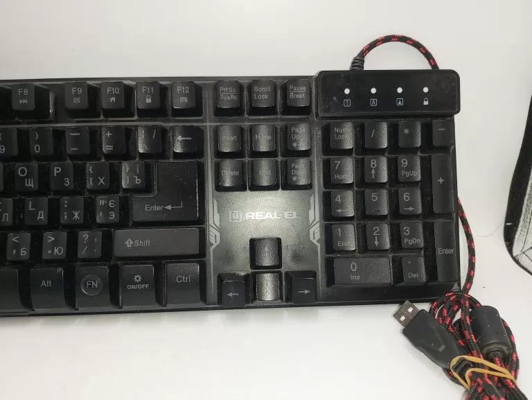 KLAWIATURA MEMBRANOWA REAL-EL 8700 GAMING BACKLIT