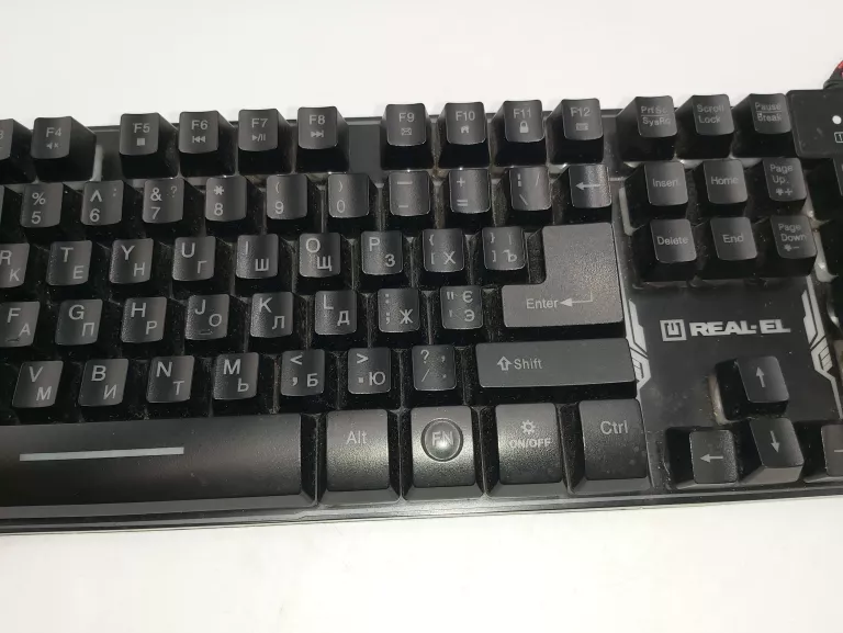 KLAWIATURA MEMBRANOWA REAL-EL 8700 GAMING BACKLIT