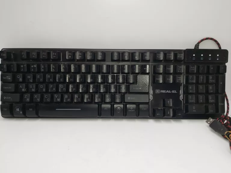 KLAWIATURA MEMBRANOWA REAL-EL 8700 GAMING BACKLIT