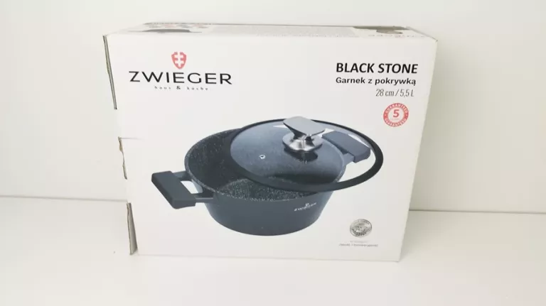 GARNEK ZWIEGER BLACK STONE 28CM 5,5L