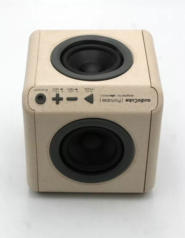 GŁOŚNIK PRZENOŚNY ALLOCACOC AUDIOCUBE DREWNO