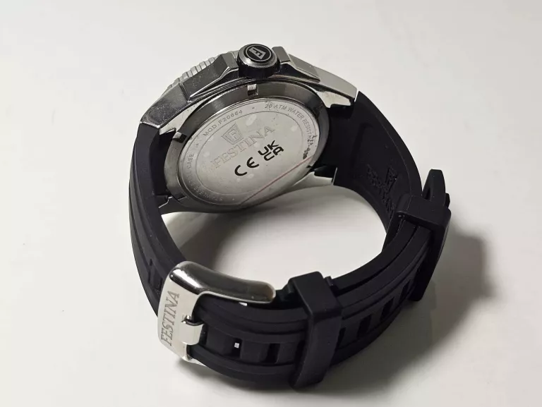 MĘSKI ZEGAREK FESTINA F20664/3 DIVER 200M NA PASKU SZKŁO SZAFIROWE DATOWNI