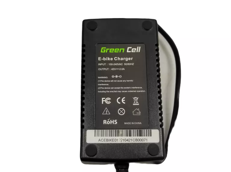 GREEN CELL 42V 2A (XLR 3 PIN) ŁADOWARKA DO BATERII ROWERU ELEKTRY + PUDEŁK