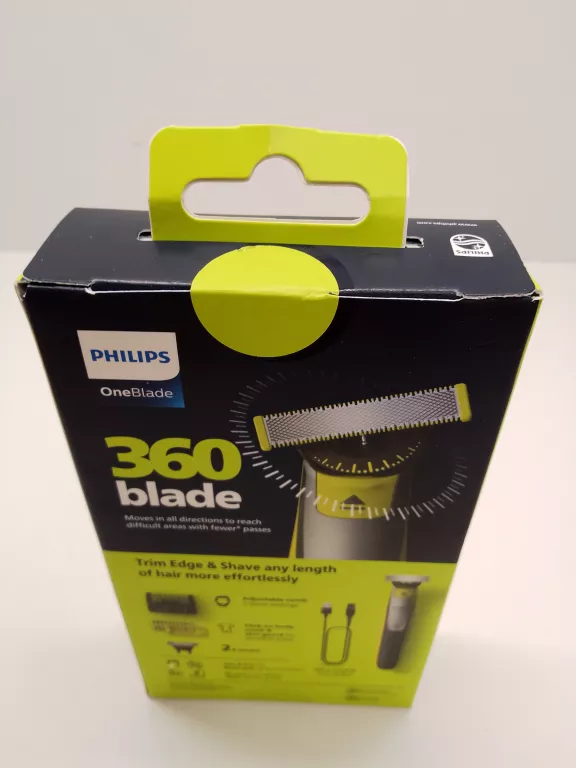 GOLARKA PHILIPS ONEBLADE 360 MASZYNKA DO ZAROSTU TRYMER DO GOLENIA BRODY