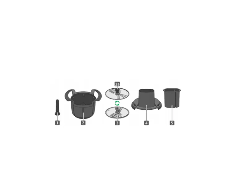 NAKŁADKA KROJĄCA THERMOMIX TM6 TM5 - VORWERK (74316) KOMPLET - 5 ELEMENTÓW