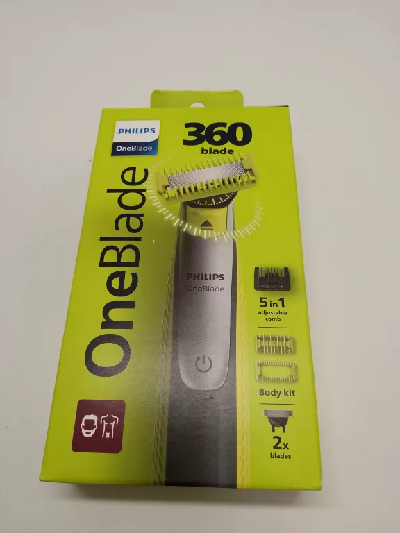 GOLARKA PHILIPS ONEBLADE 360 MASZYNKA DO ZAROSTU TRYMER DO GOLENIA BRODY
