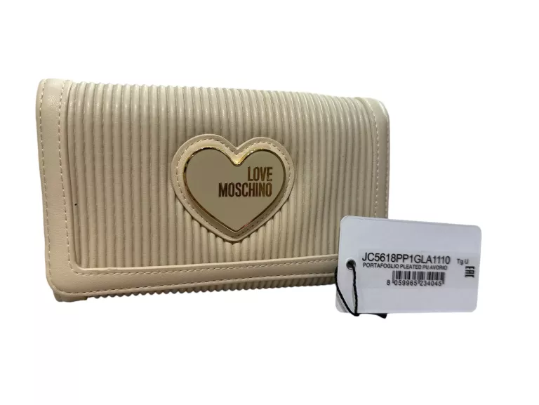 LOVE MOSCHINO PORTFEL KREMOWE JC5618 PP