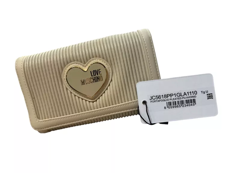 LOVE MOSCHINO PORTFEL KREMOWE JC5618 PP