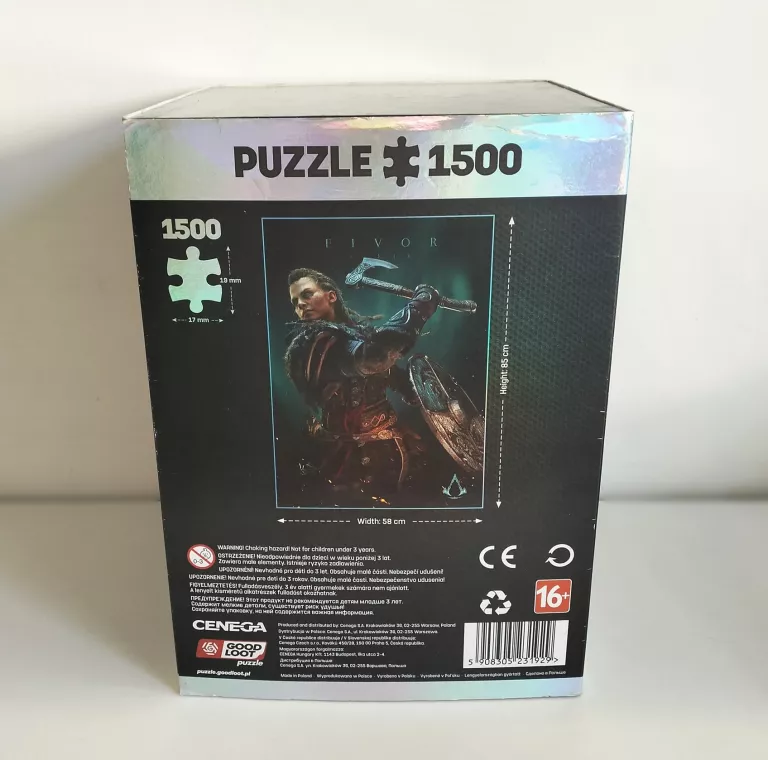 PUZZLE CENEGA 1500 ELEMENTÓW ASSASSINS CREED VALHALLA