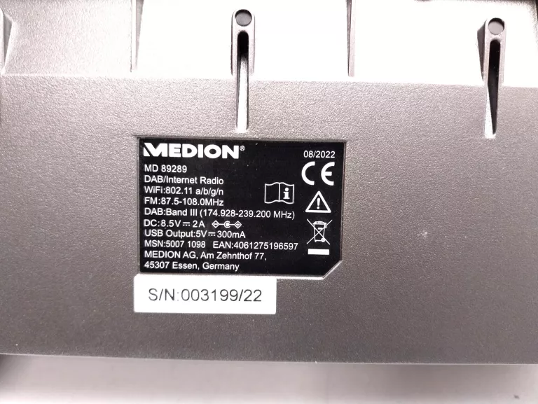 INTERNETOWE RADIO CYFROWE MEDION MD89289 DAB+ PILOT PUDEŁKO