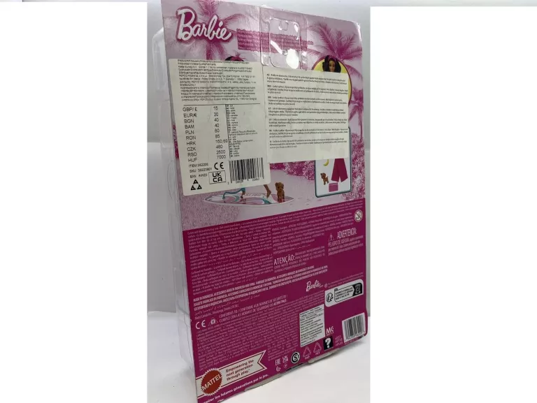 LALKA BARBIE SURFERKA MALIBU SURFBOARD + PIESEK + AKCESORIA HPL69