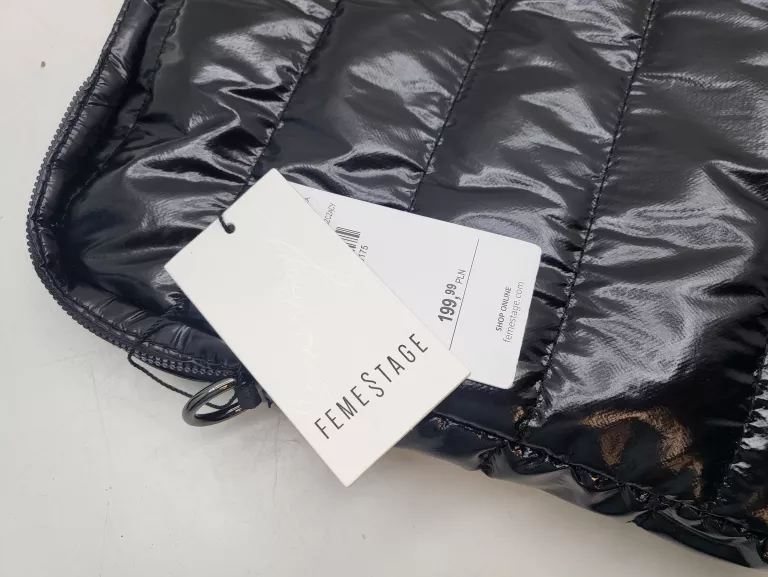 TORBA DAMSKA NA LAPTOP MONNARI-FEMESTAGE BAG4930-020 CZARNA BŁYSZCZĄCA