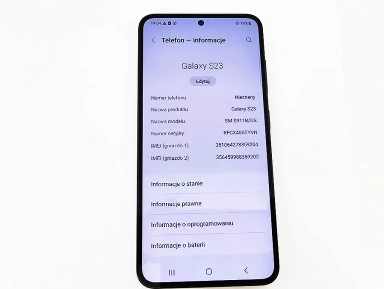 TELEFON SAMSUNG GALAXY S23 8GB / 128GB + PUDEŁKO (NIE Z SIECI)