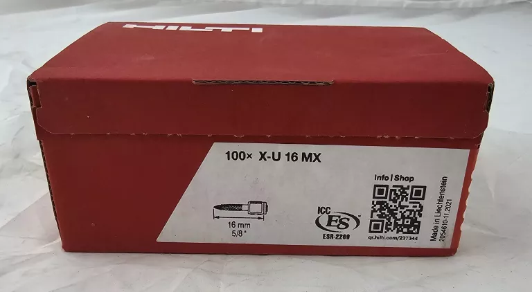 GWOŻDZIE HILTI X-U 16 MX 16MM 5/8 100SZT