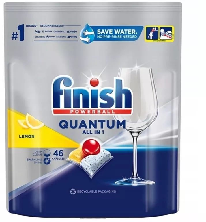 KAPSUŁKI DO ZMYWARKI FINISH QUANTUM LEMON 46SZT.