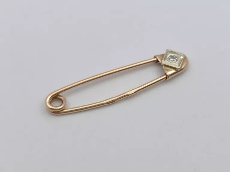 ZŁOTA BROSZKA AGRAFKA - 585 14K 0,73G
