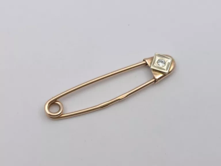 ZŁOTA BROSZKA AGRAFKA - 585 14K 0,73G