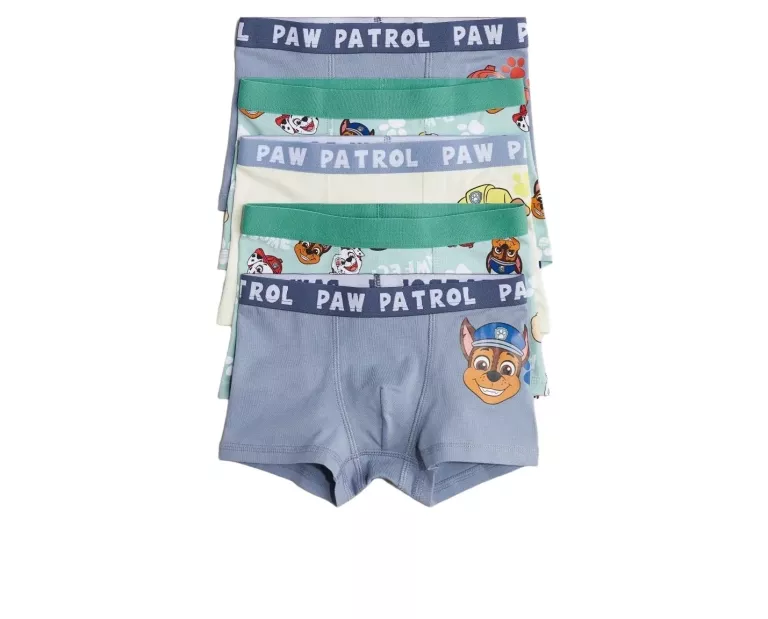 5 PAK BOKSEREK DZIECIĘCYCH H&M PSI PATROL ROZM.110/116