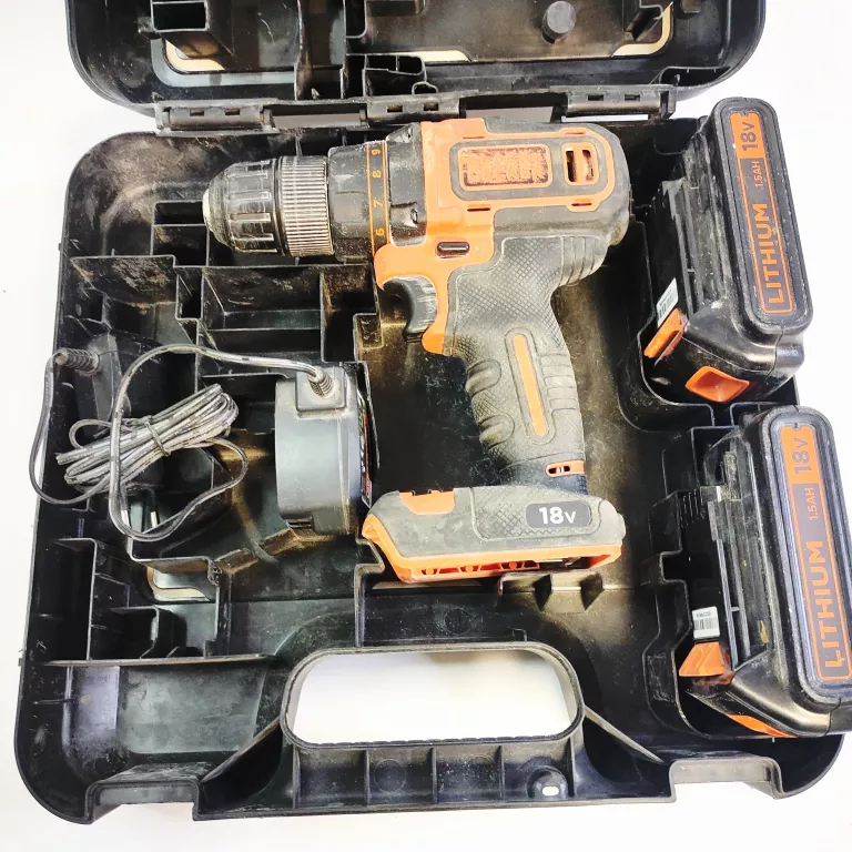 WKRĘTARKA BLACK + DECKER BDCDD186 WALIZKA