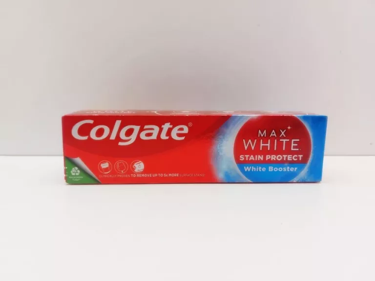 COLGATE MAX WHITE STAIN PROTECT WHITE BOOSTER PASTA WYBIELAJĄCA 75ML