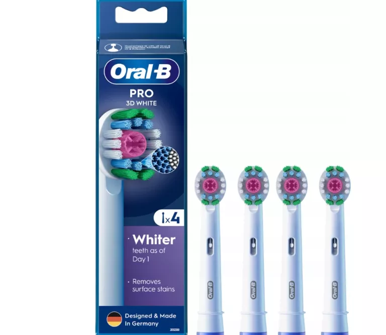 BRAUN KOŃCÓWKI ORAL-B EB18-4 PRX 3D WHITE 4 SZT.